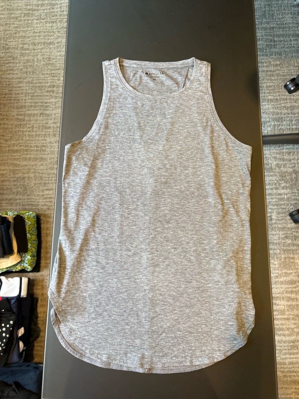 Athleta Heather Gray Racerback Tank Top